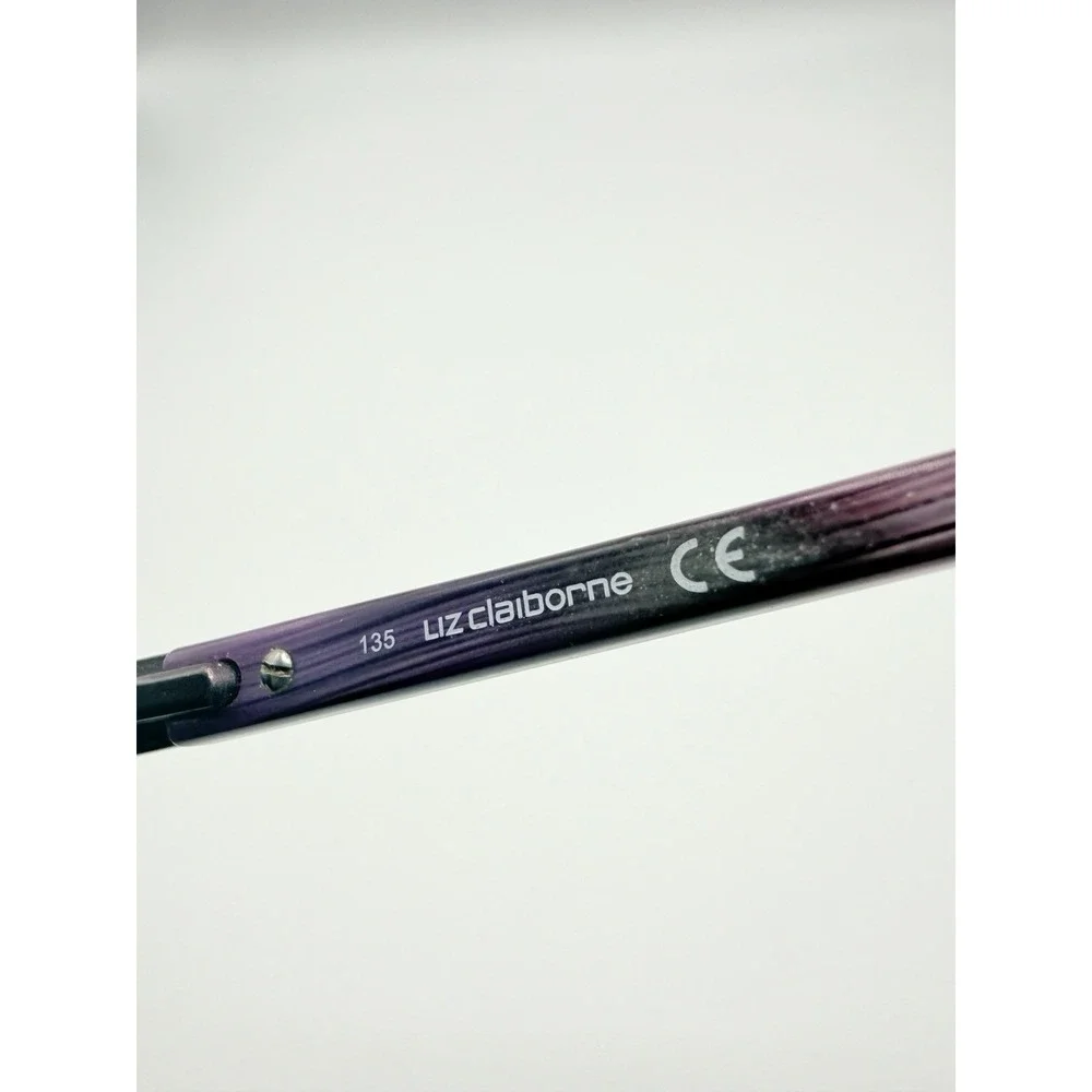 Liz Claiborne L384 0Z1T Eyeglasses Frames Only Full Rim Purple Womens 51-17-130
